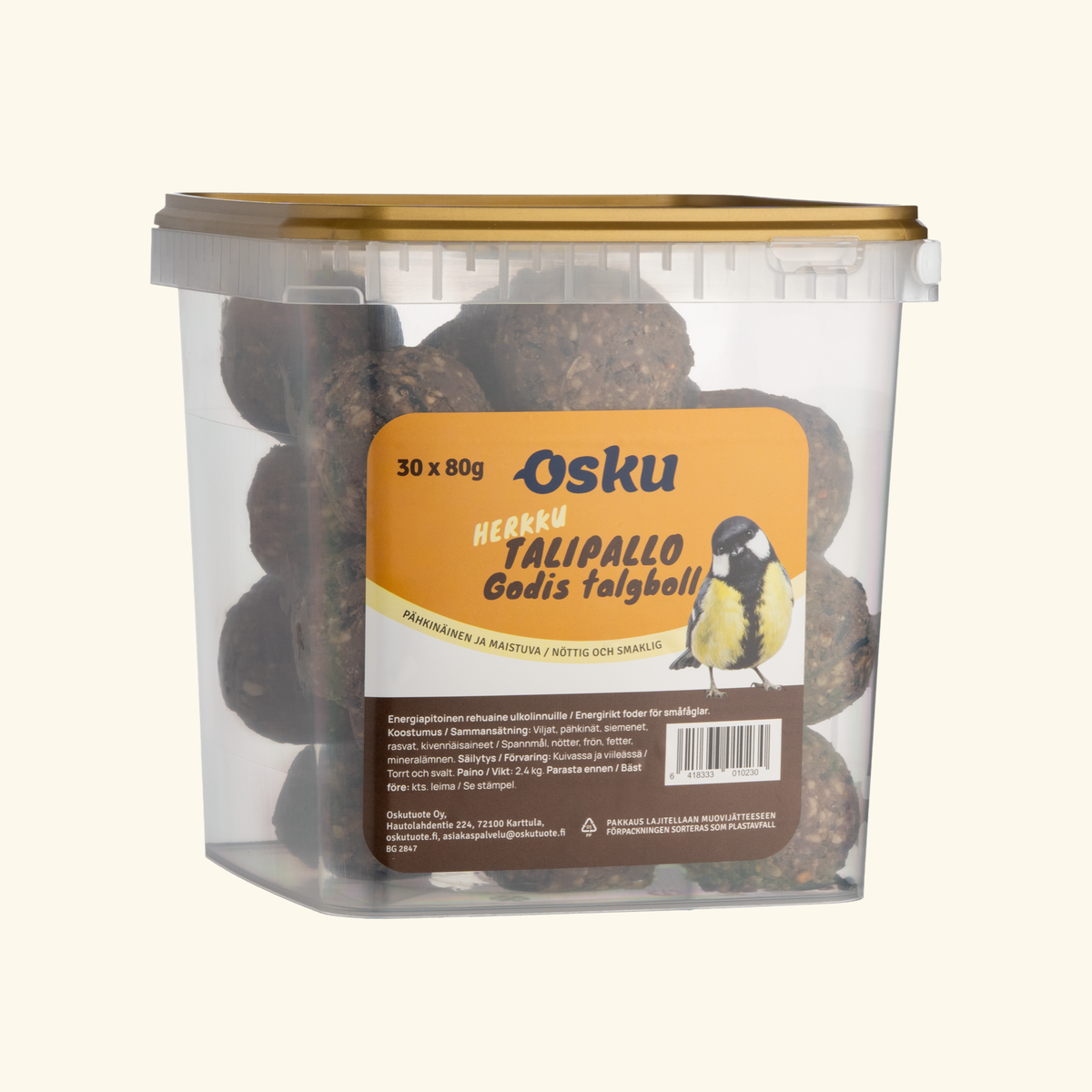 OSKU HERKKU Talipallot 30 kpl sangossa