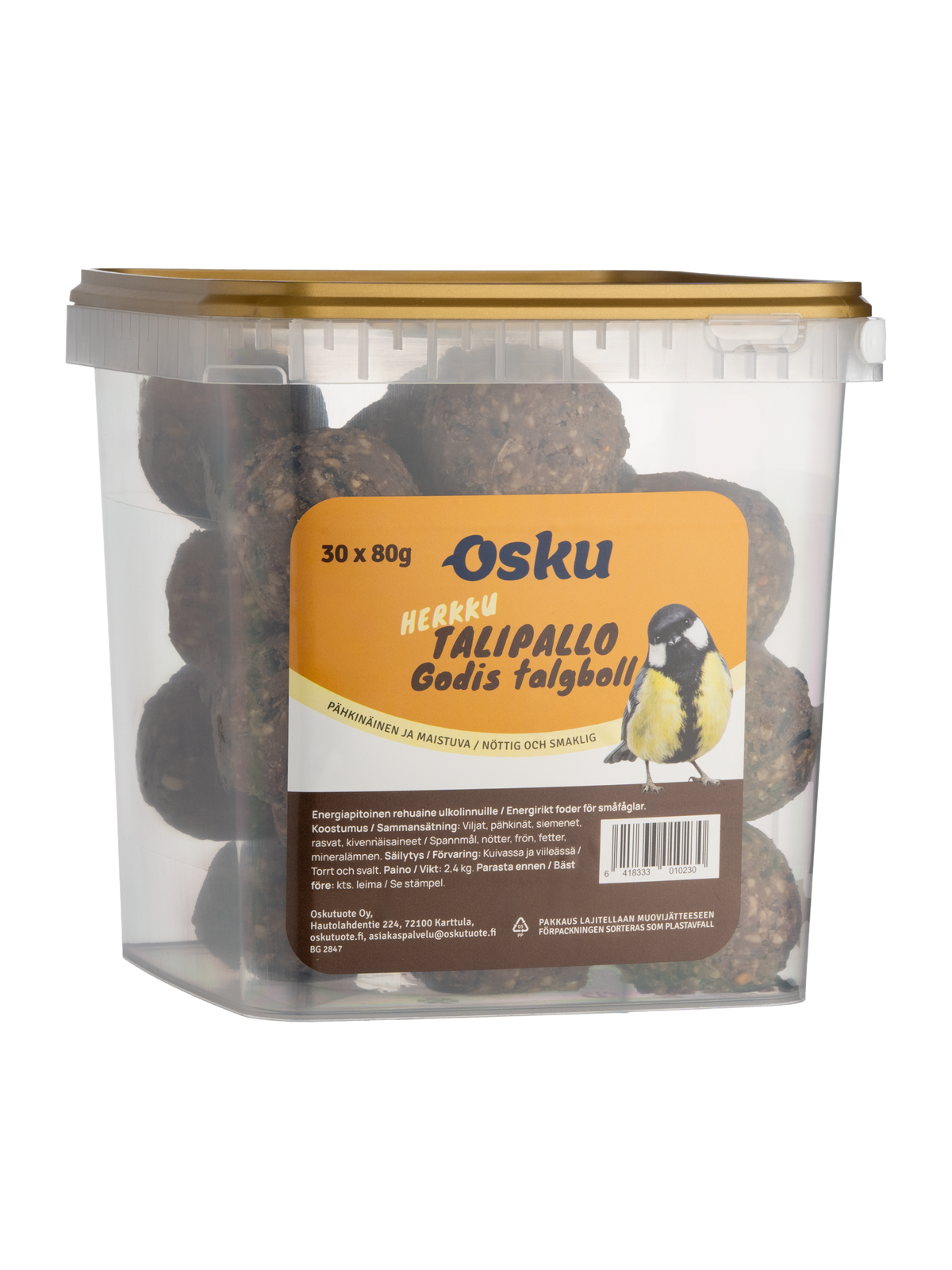 OSKU HERKKU Talipallot 30 kpl sangossa