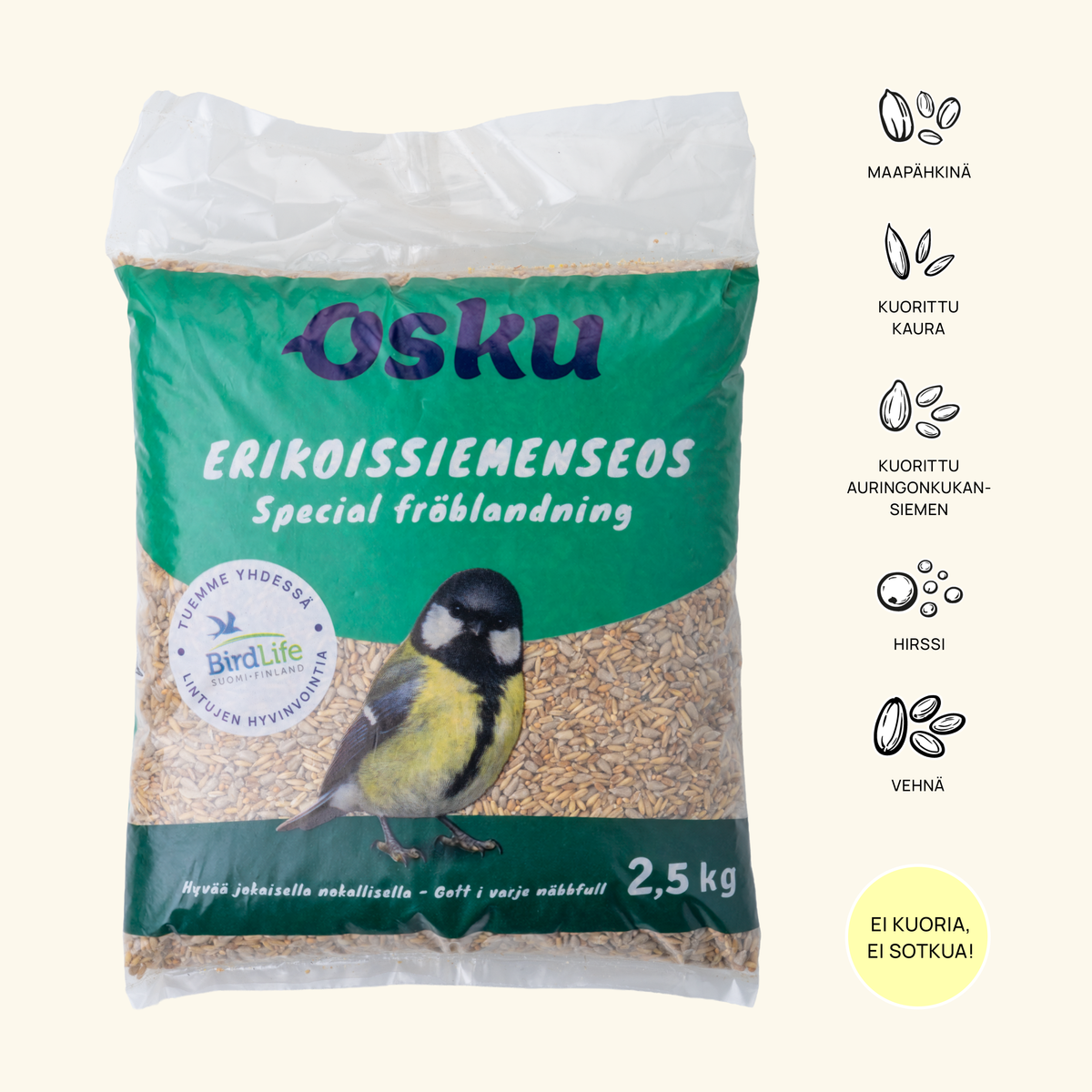 OSKU Erikoisiemenseos 2,5 kg